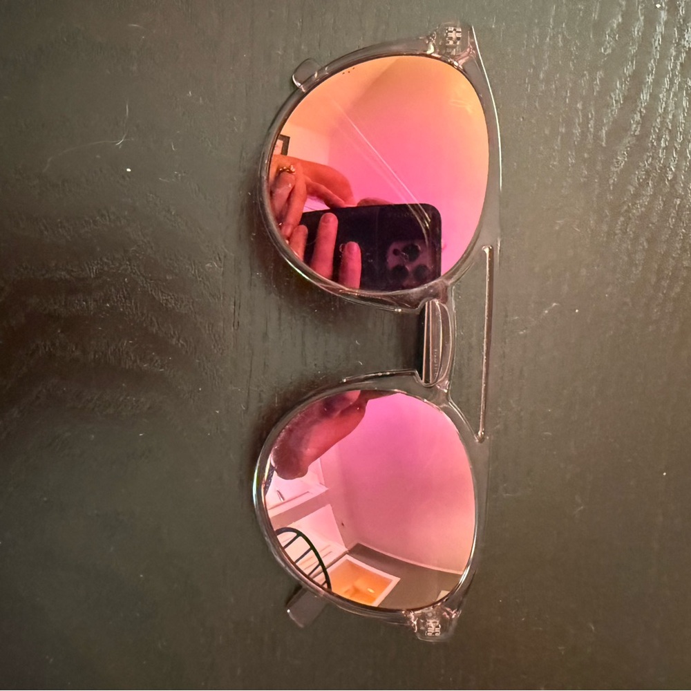 Maui Jim Pink Round Sunglasses with Double Bridge - Picture 3 of 3
